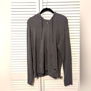 Tasc Large grey performance zip hoodie